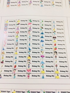 STICKER DÁN DỤNG CỤ HỌC TẬP