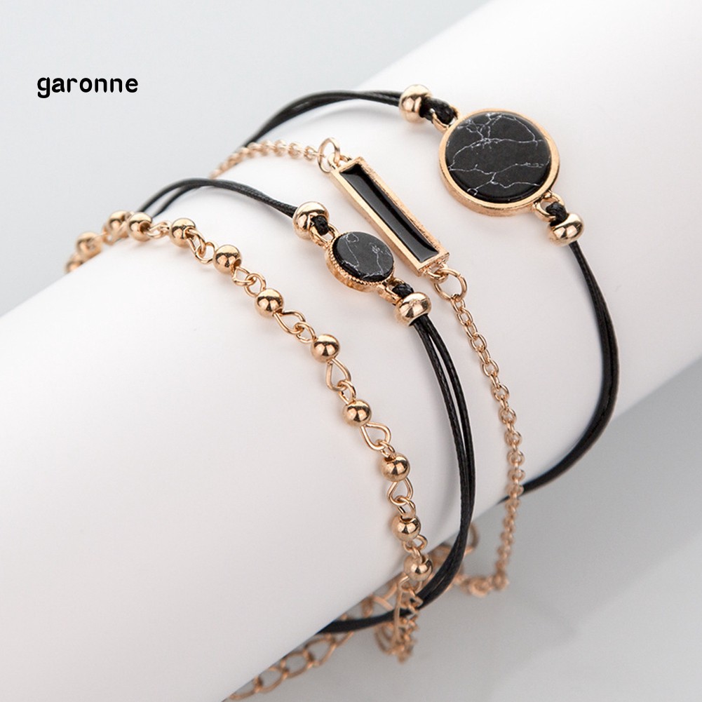 Set 4 Vòng Tay Phong Cách Bohemian Thời Trang Cho Nữ