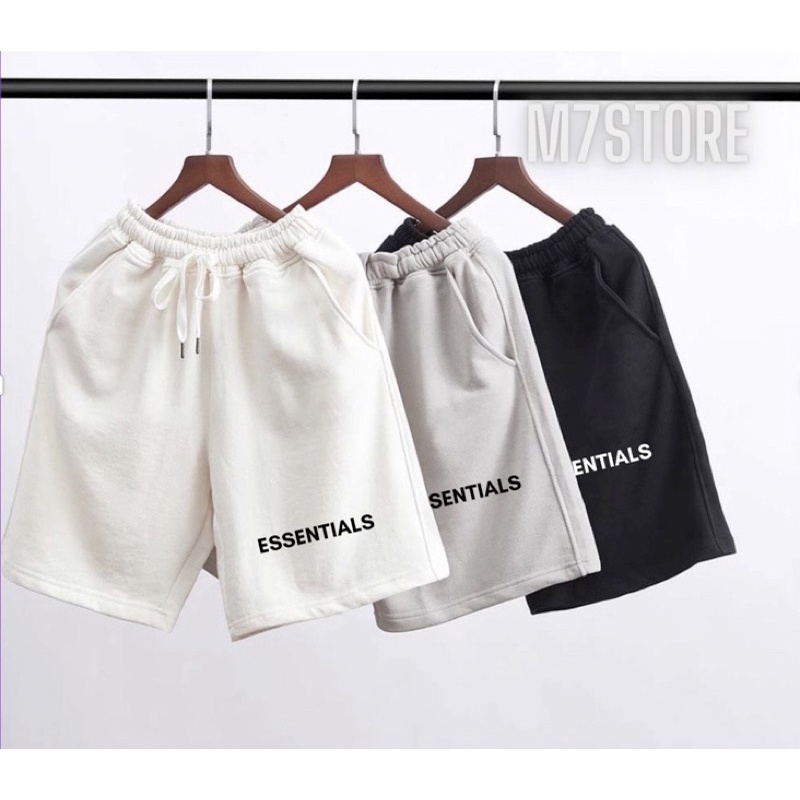 Quần short UNISEX nam nữ cotton Essentials quần đùi nam nữ Unisex M7