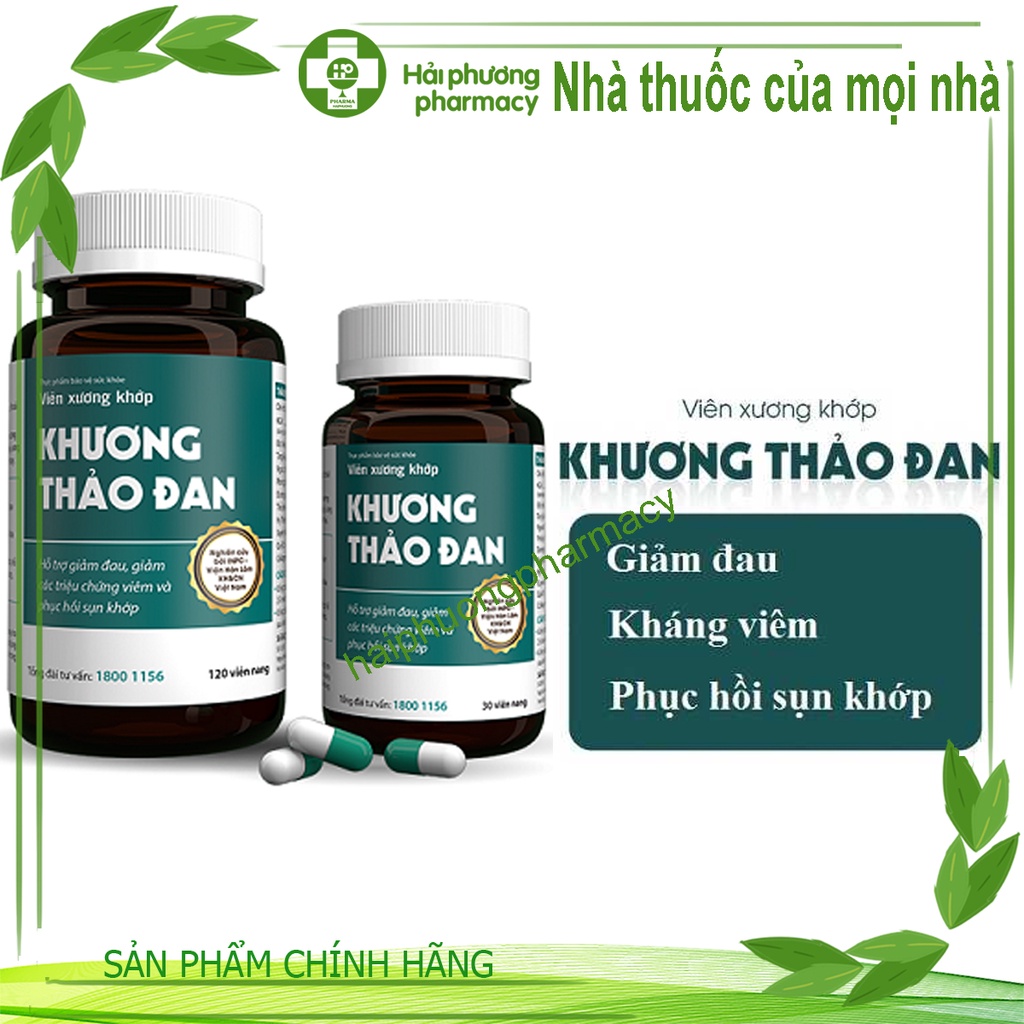 Khương Thảo Đan Mẫu mới - Có tem tích điểm - Hỗ trợ giảm đau nhức xương khớp, đau mỏi cổ vai gáy