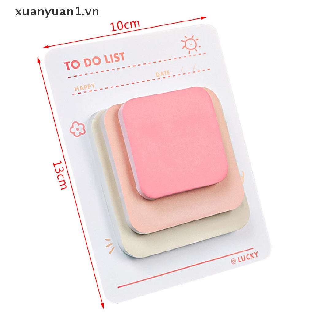 Bộ 90 Tờ Giấy Ghi Chú 3 Màu Sắc