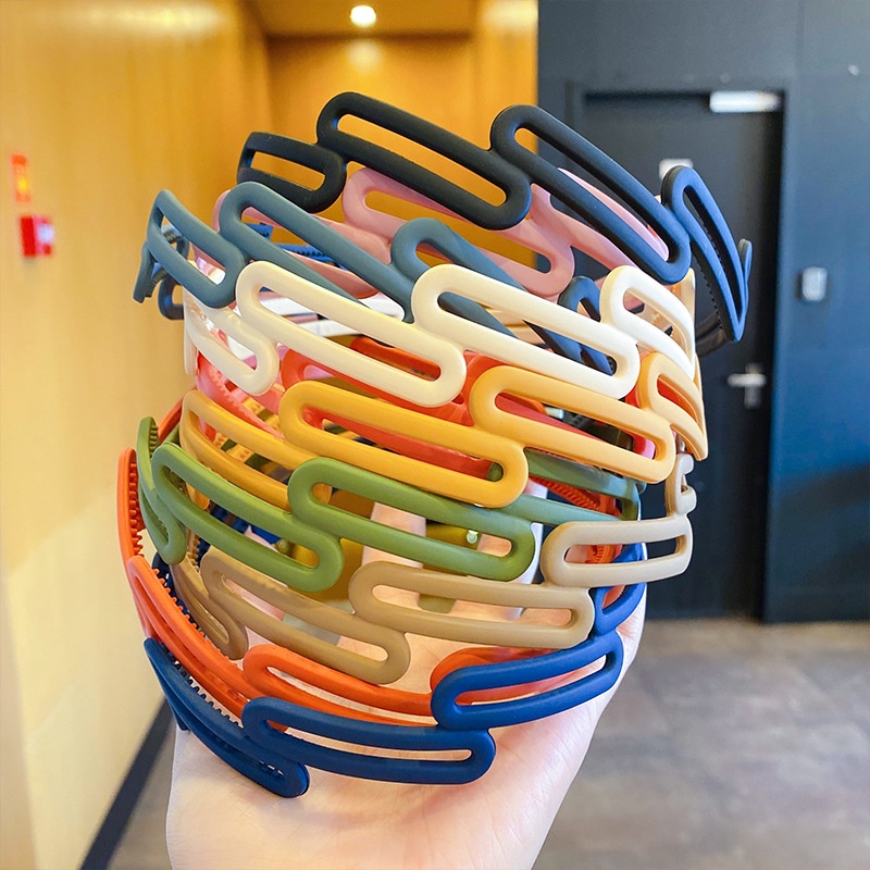 Băng Đô Cài Tóc Dạng Bấm Màu Sắc Phong Cách Morandi Hàn Quốc Dễ Phối Đồ Thời Trang