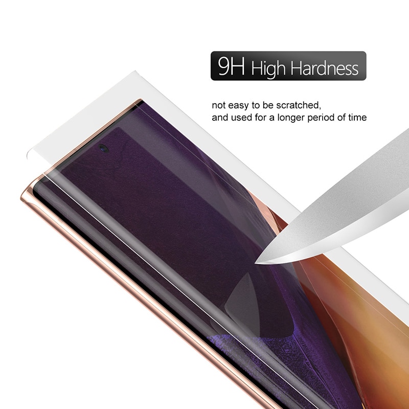 Kính cường lực UV bảo vệ toàn màn hình cho Samsung Galaxy Note 20 10 9 8 S21 S20 Ultra S10 S9 S8 Plus Lite