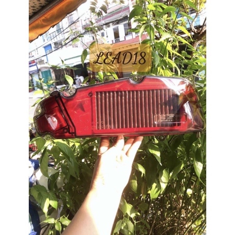 Ốp Pô E &amp; Lọc Gió Thép LEAD 2018