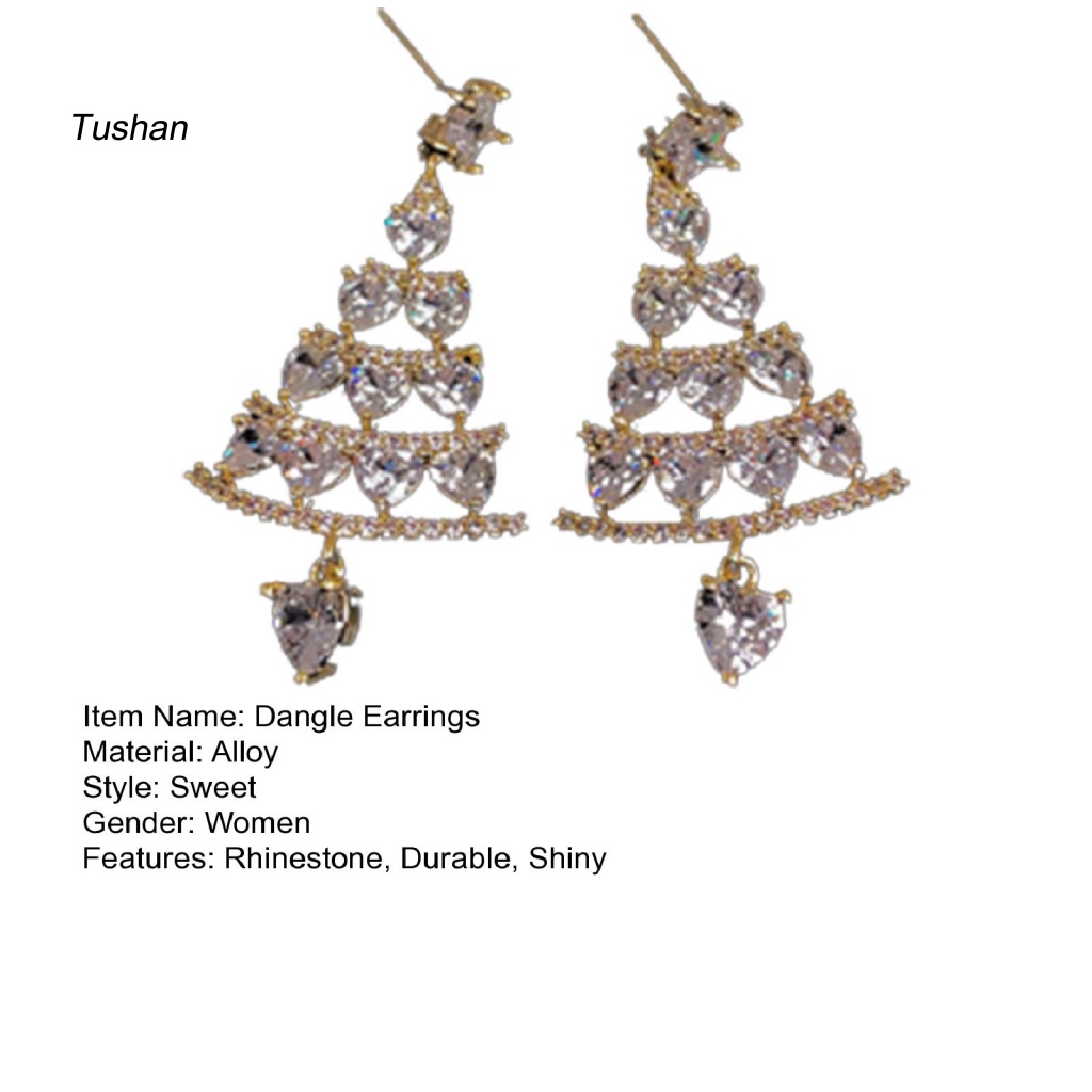 1 Đôi Bông Tai Hình Giáng Sinh Thân Thiện Với Da