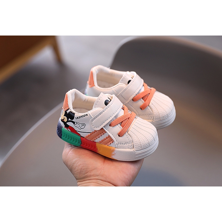 Giày Thể Thao Mickey Cầu Vồng Cho Bé Trai/Gái