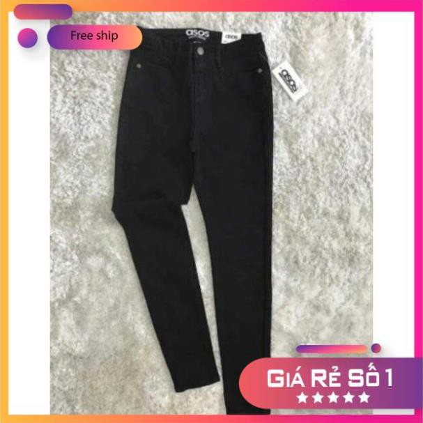 [fFREESHIP] Quần Jean skinny trắng cạp cao qua rốn - jean162