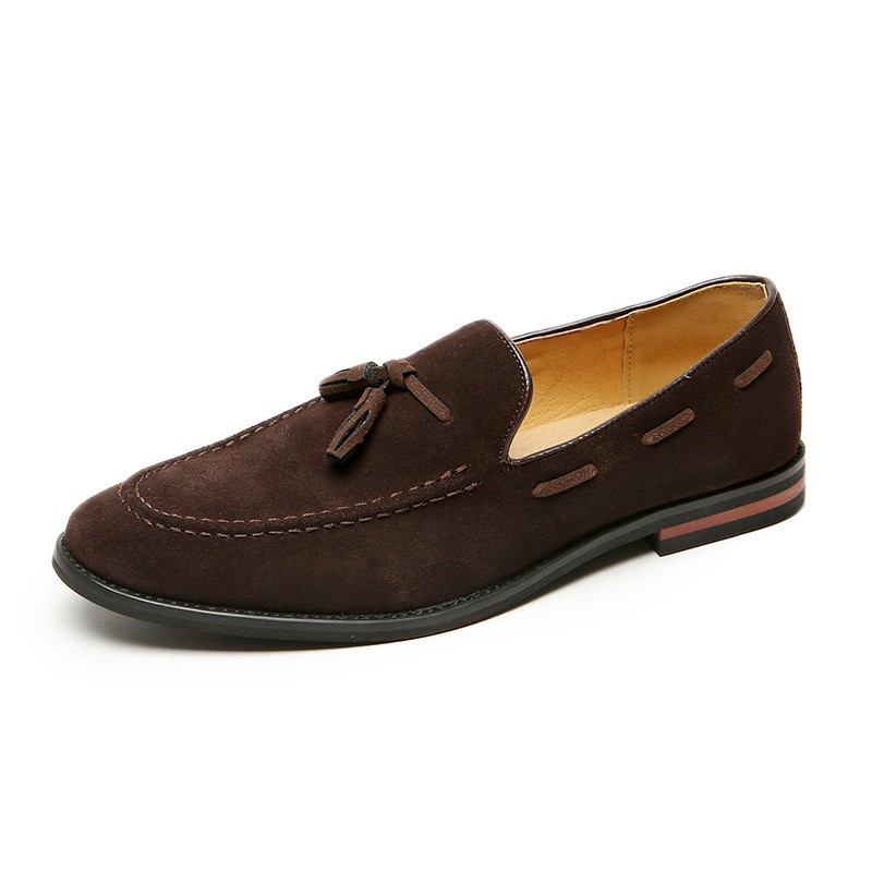 Loafer Tassel nâu (Da lộn)