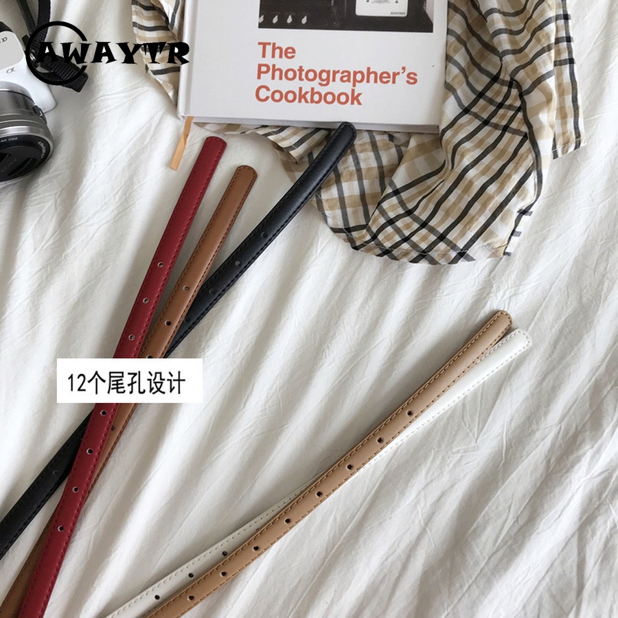 Thắt Lưng Da Bản Nhỏ Thời Trang Hàn Quốc Cho Nữ