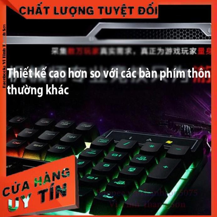 [TẶNG LÓT CHUỘT ] Bộ bàn phím giả cơ và chuột game Eweadn KMX-50 Led 7 màu - Vi Tính Thanh Sơn