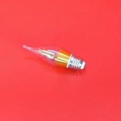 Bộ 2 bóng đèn LED C35 4w hình nến viền vàng đui E27