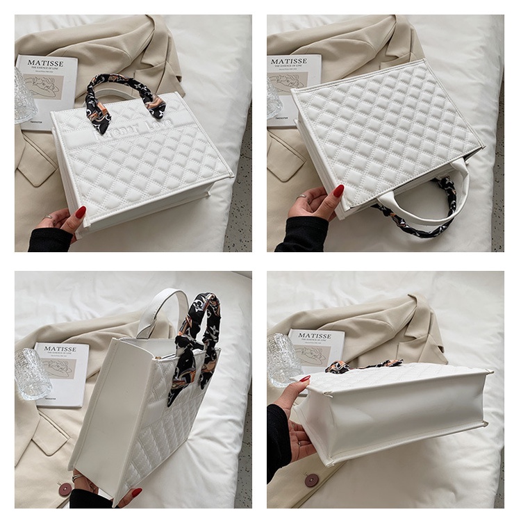 Túi xách Jasmin Noir thêu caro hình vuông nhỏ thời trang doanh nghiệp cho nữ