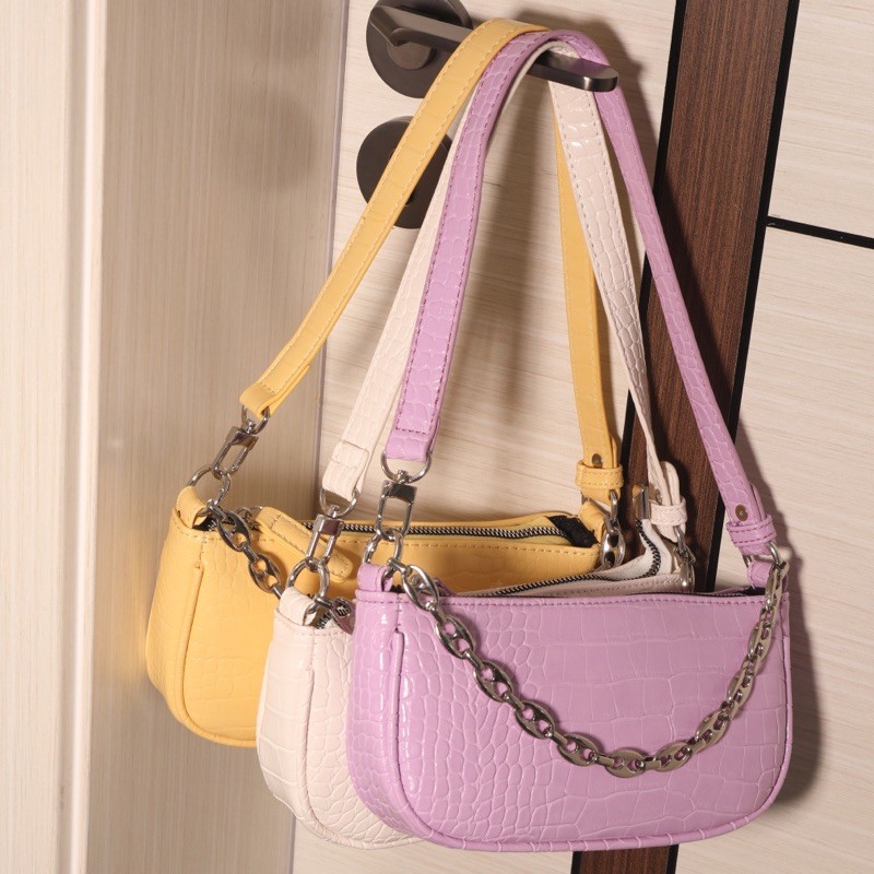 TÚI KẸP NÁCH QUAI XÍCH BẠC ( kèm hình thật ) | BigBuy360 - bigbuy360.vn