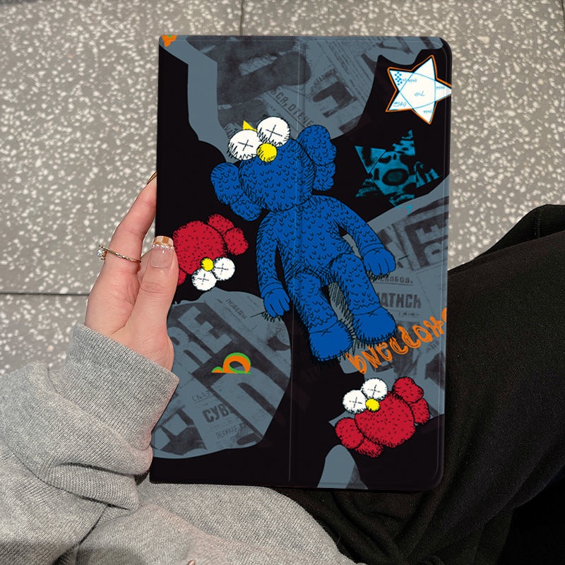 Bao Da Máy Tính Bảng In Hình Kaws Sesame Street Cho iPad Pro 10.5 inch iPad 2 / 3 / 4 Mini 2 / 3 5 / 6 Air 1 / 2 Ốp
