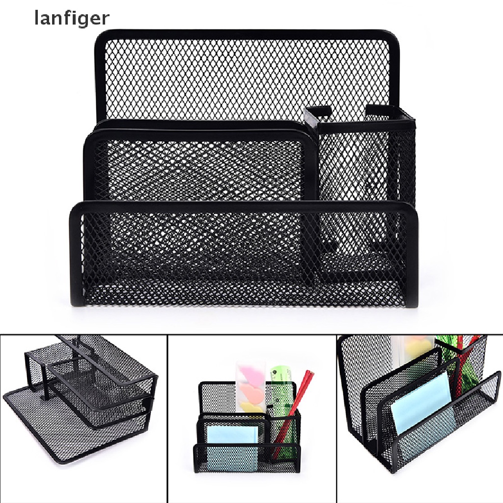 1 Giá Đỡ Tài Liệu Giấy Tờ Văn Phòng Màu Đen Dạng Lưới