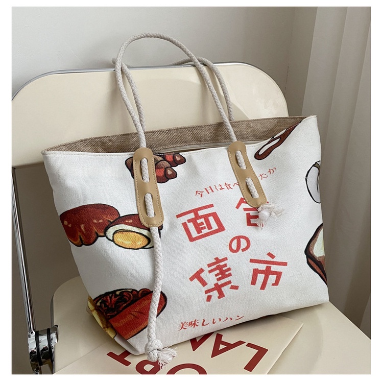 Túi tote đeo vai thời trang hoạ tiết cỡ lớn đựng laptop đi học đi chơi LABOMA DC013