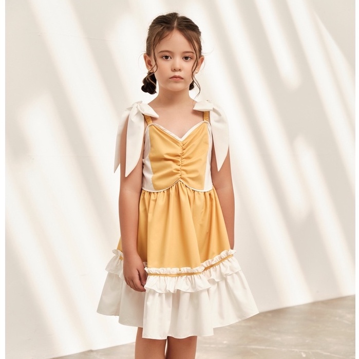Váy công chúa Jessy 137Kids thiết kế 2 dây nhún bèo xinh xắn dễ thương cho bé gái