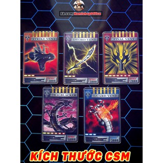 Set Ryuga 5 thẻ Advent - Kích thước CSM - KamiShop - Kamen Rider Card