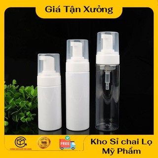 Chai xịt giọt tạo bọt 100ml/50ml/30ml đựng gel, sữa rửa mặt