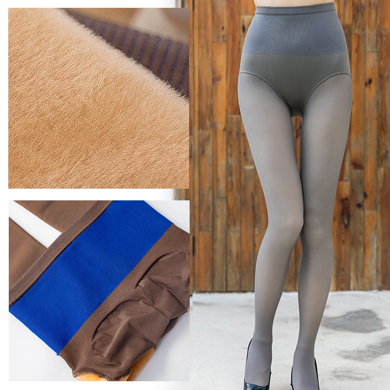 DUNEA Quần Tất Dày Màu Xám Xuyên Thấu Đốt Cháy Mỡ Thừa Quyến Rũ Cho Nữ