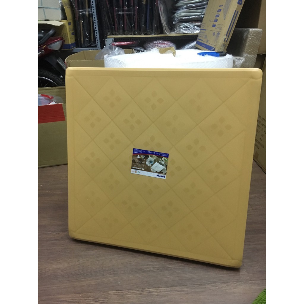 Bàn nhựa vuông chân inox cao cấp Duy Tân ( 75 x 75 x 72 cm) | BigBuy360 - bigbuy360.vn