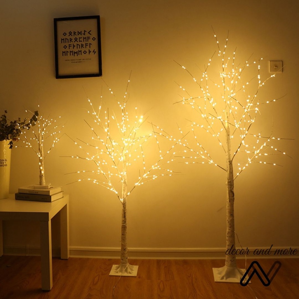 Đèn led hình cây bạch dương cao 150cm, 350 bóng led