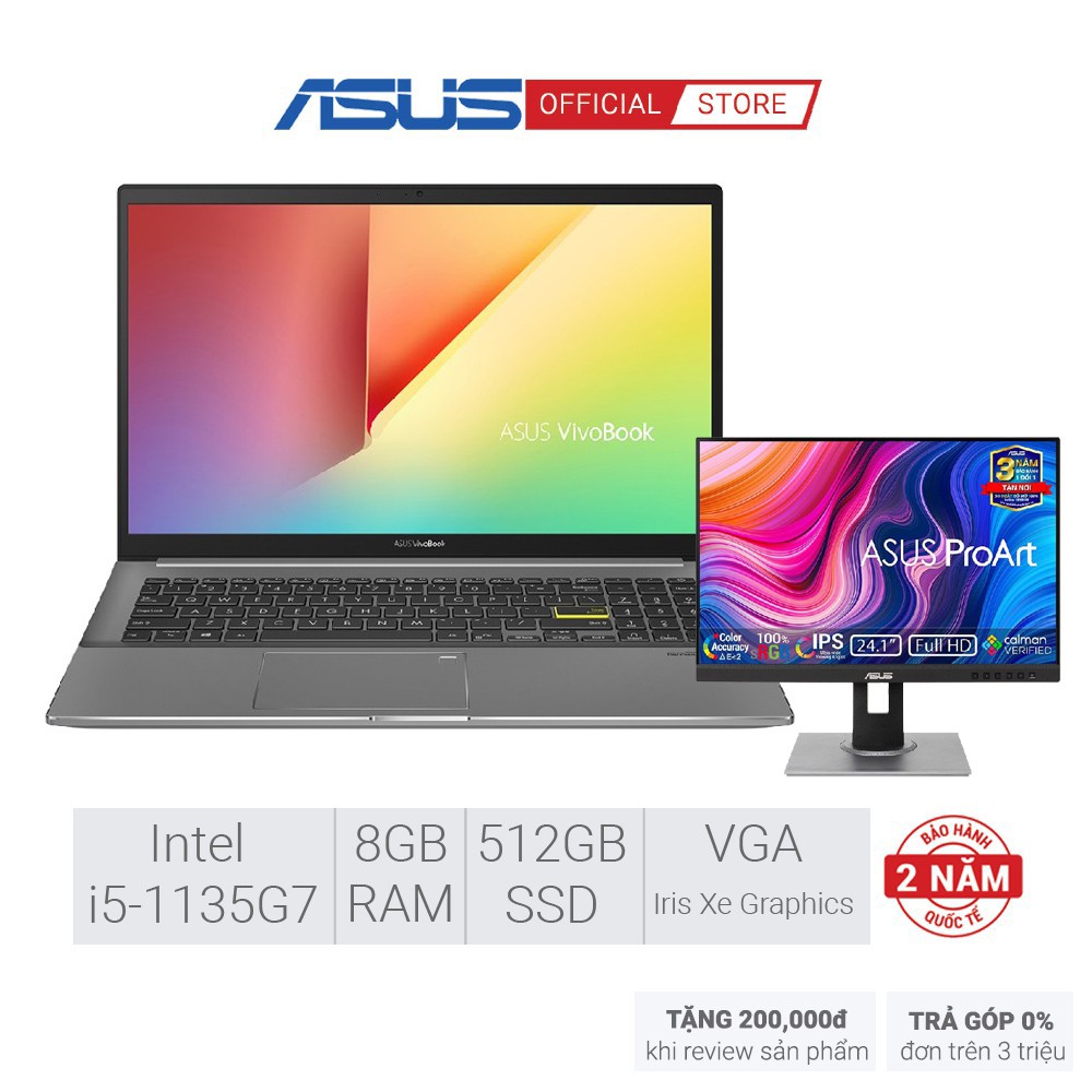 Laptop Asus Vivobook S15 S533EQ-BQ011T | i5-1135G7 | 8GB | 512GB | 15.6" | Win 10