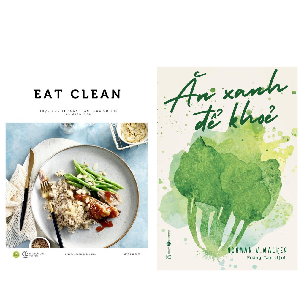 Sách - Combo Ăn Xanh Để Khỏe + Eat Clean