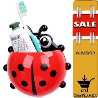 ❤️ FREESHIP ❤️ Bộ cắm bàn chải bọ rùa, Bọ đựng đồ hút chân không