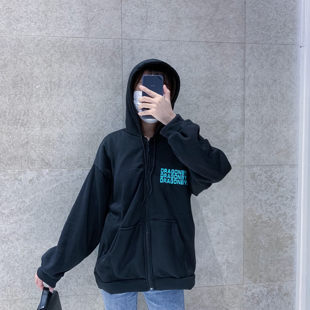 Áo Hoodie Nỉ Khóa Kéo Có Lót Lông Form Rộng Tay Phồng | BigBuy360 - bigbuy360.vn