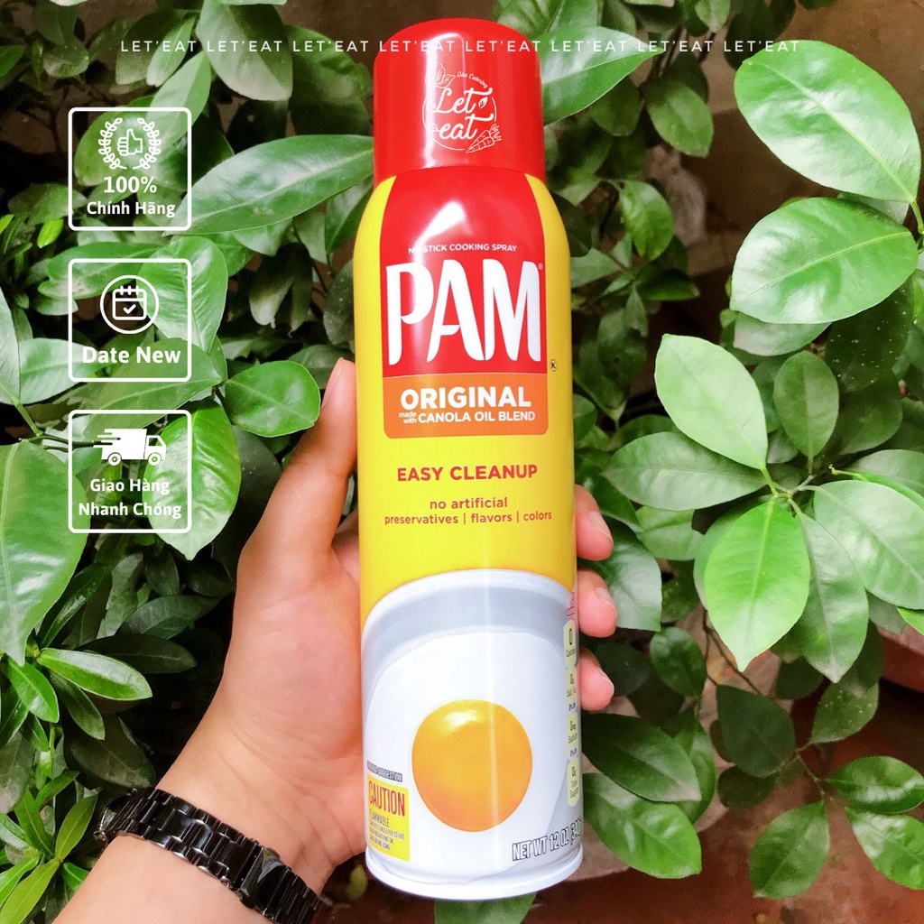 🌱 Dầu Xịt Pam 🌱 Dầu Ăn Kiêng 0 calories Dạng Xịt Pam original 12 oz.( ~ 1200 lần xịt )