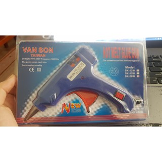 Súng keo nến loại nhỏ 20W + 10 cây keo nến silicon loại nhỏ