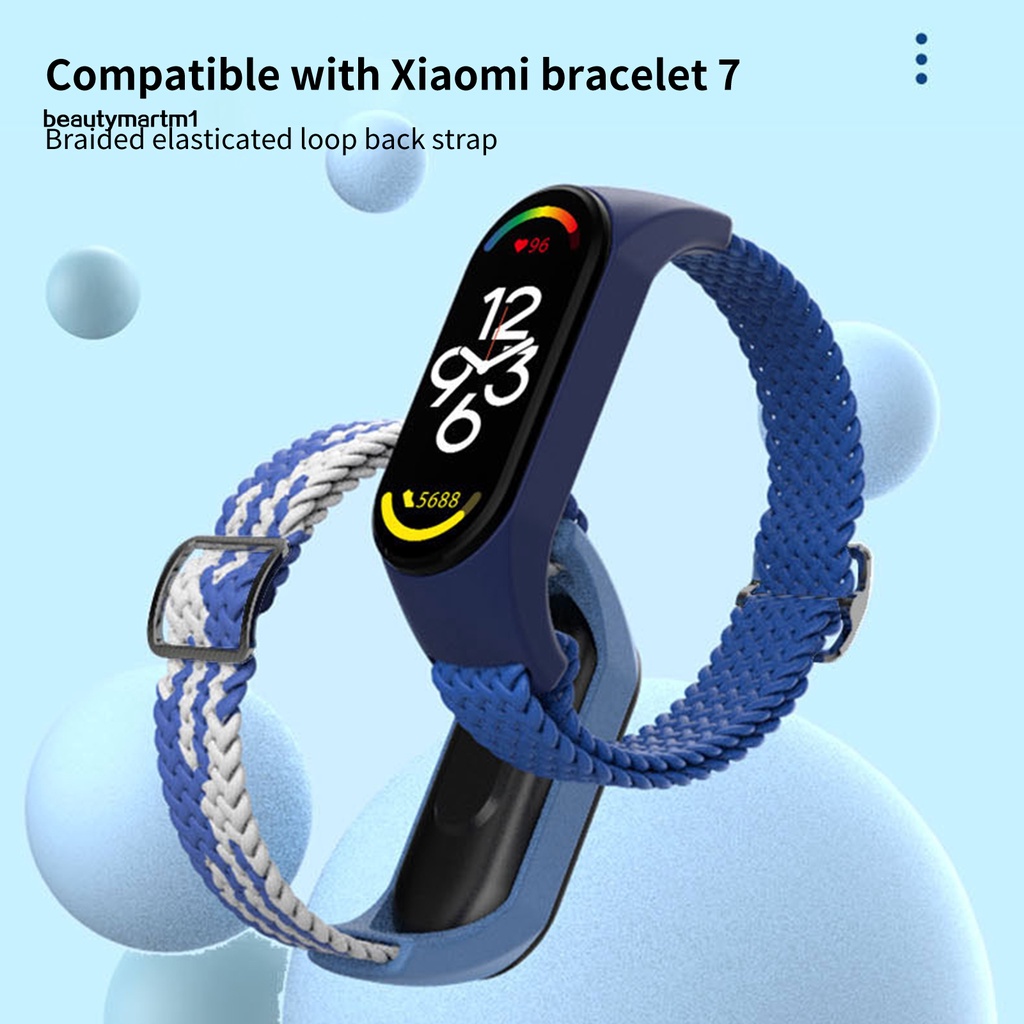Dây Đeo Đồng Hồ Beautymartm1 Bằng TPU Co Giãn Chống Nước Có Thể Điều Chỉnh Cho Xiaomi Mi Band 5 6 7