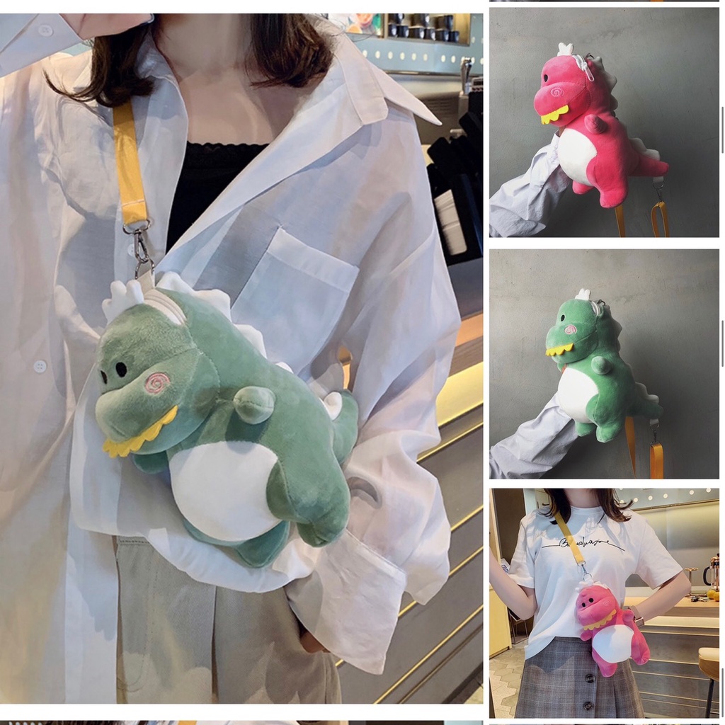 Túi Khủng Long Đeo Chéo -  Túi  Đeo Chéo Thú Bông Đẹp