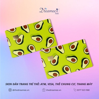 FRUITSnDRINKS/ MIẾNG DÁN TRANG TRÍ THẺ ngân hàng, ATM, thẻ xe...KHÔNG ẢNH HƯỞNG TÍNH NĂNG THẺ, skin card - THEDREAMEE.VN