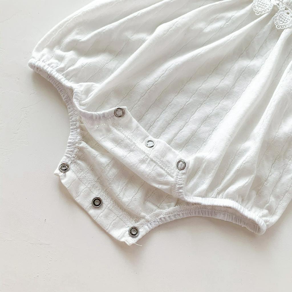 Áo liền quần tay ngắn in hình quả cherry cho bé gái tùy chọn kích thước