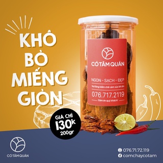 KHÔ BÒ GIÒN MIẾNG 200GR - CÓ TÂM QUÁN