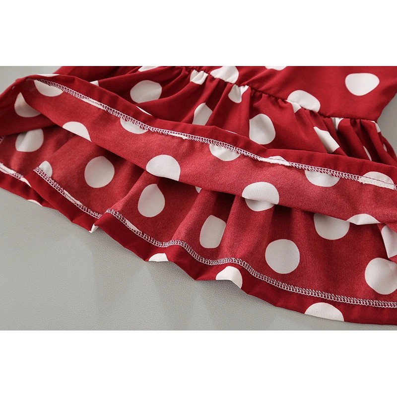 Set đồ chấm bi sát nách nhiều màu cho bé gái (N00754)