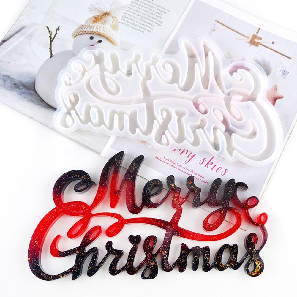 JONYE Khuôn Làm Thẻ Treo Trang Trí Cây Thông Giáng Sinh Bằng Nhựa Resin