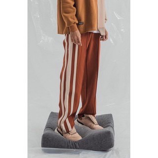 Quần Vải Kẻ 3 Sọc Ống Rộng Dáng Thể Thao Cho Nam Nữ Unisex | BigBuy360 - bigbuy360.vn