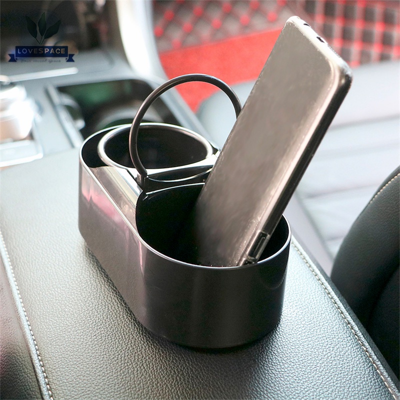 Giá đỡ bình nước hai lỗ bằng ABS gắn xe ô tô/ xe tải