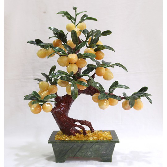 [Đá tự nhiên 100%]CÂY ĐÀO TIÊN ĐÁ VÀNG HOÀNG NGỌC | BigBuy360 - bigbuy360.vn