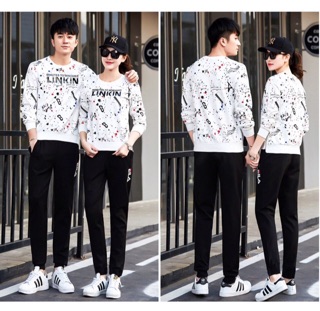 Bộ đồ thể thao cặp đôi siêu chất thu đông