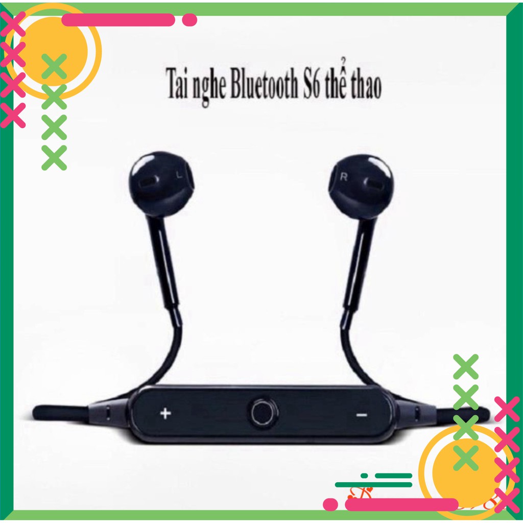 [FREE SHIP] 💥[GIÁ HỦY DIỆT]💥Tai nghe bluetooth thể thao không dây S6 ĐẸP- NHỎ GỌN- ÂM THANH CỰC HAY 💥SIÊU RẺ💥