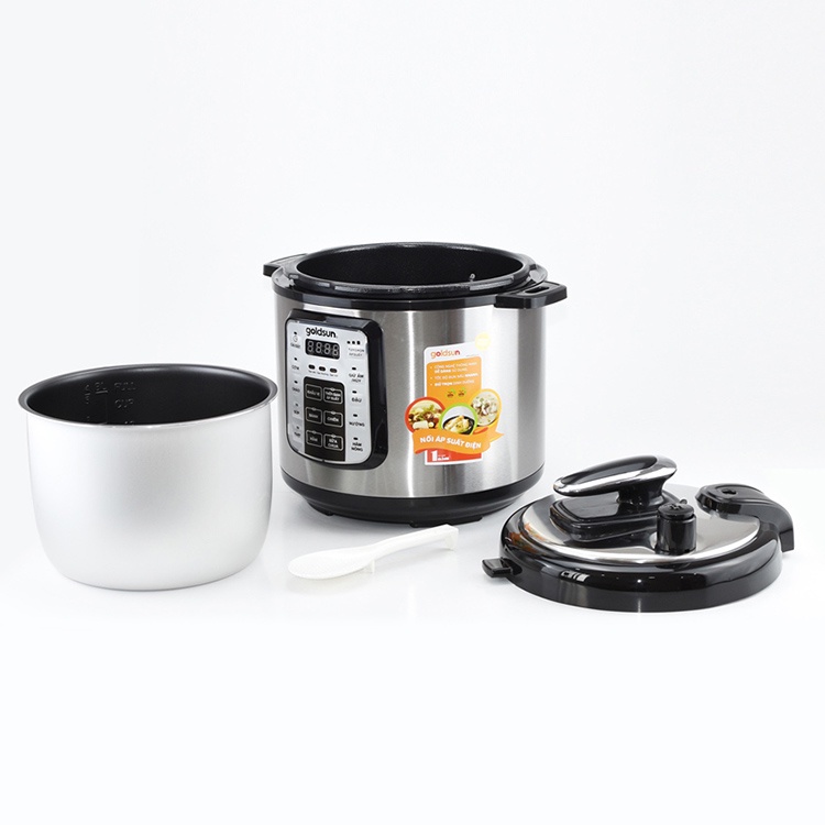 Nồi áp suất đa năng Goldsun CD4701, dung tích 6L, bảo hành chính hãng 12 tháng