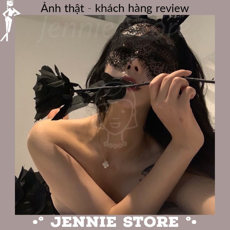 Mặt nạ tai thỏ hoá trang sexy - băng đô ren lưới phụ kiện cosplay Halloween gợi cảm | BigBuy360 - bigbuy360.vn