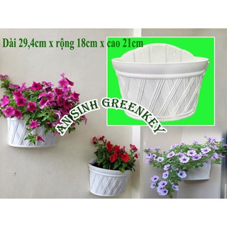 Chậu ốp tường Daiwa nhật bản cao 21cm