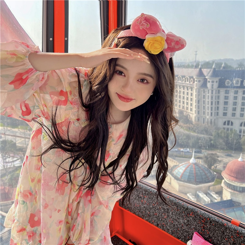 Đầm Hoa Cổ Búp Bê Thời Trang Hàn Quốc Xinh Xắn 52650