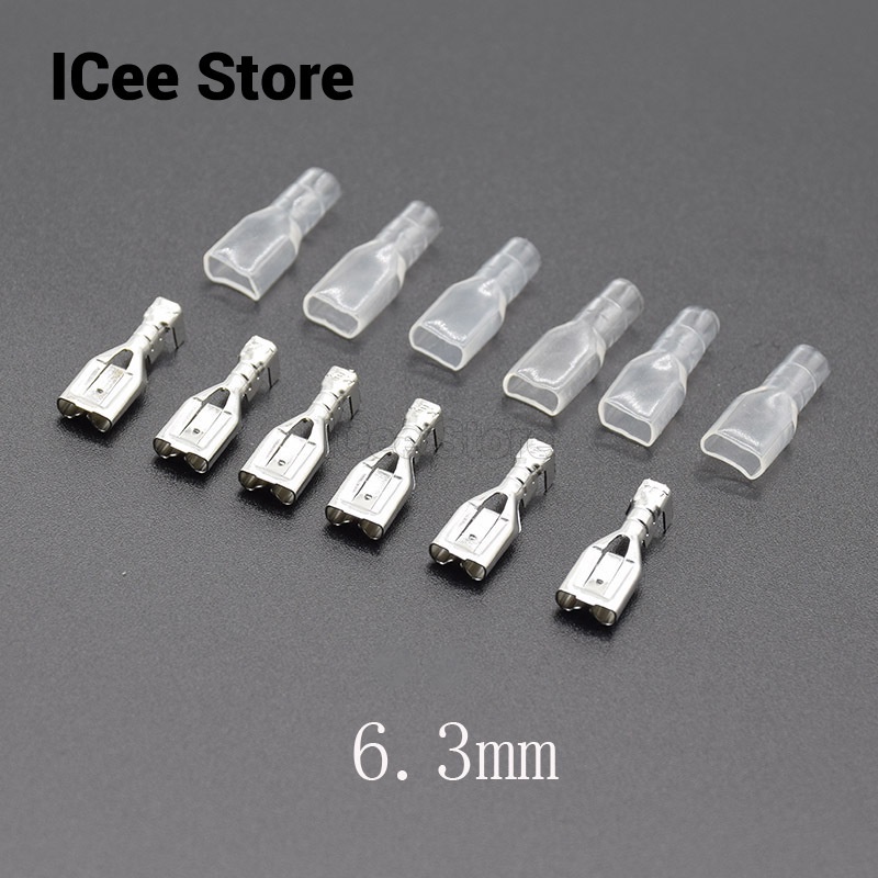 Bộ 50 Đầu Nối Cái 2.8 4.8 6.3 Cách Điện 22-16AWG