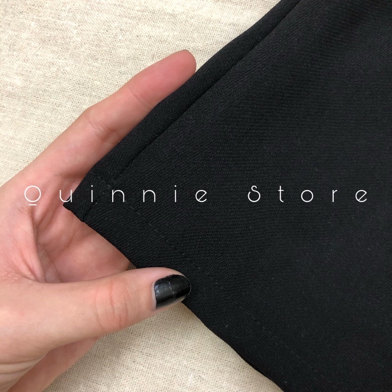Quần giả váy cạp cao vạt lệch tôn dáng fullsize, quần shorts nữ cạp cao khoá kéo dáng chữ A